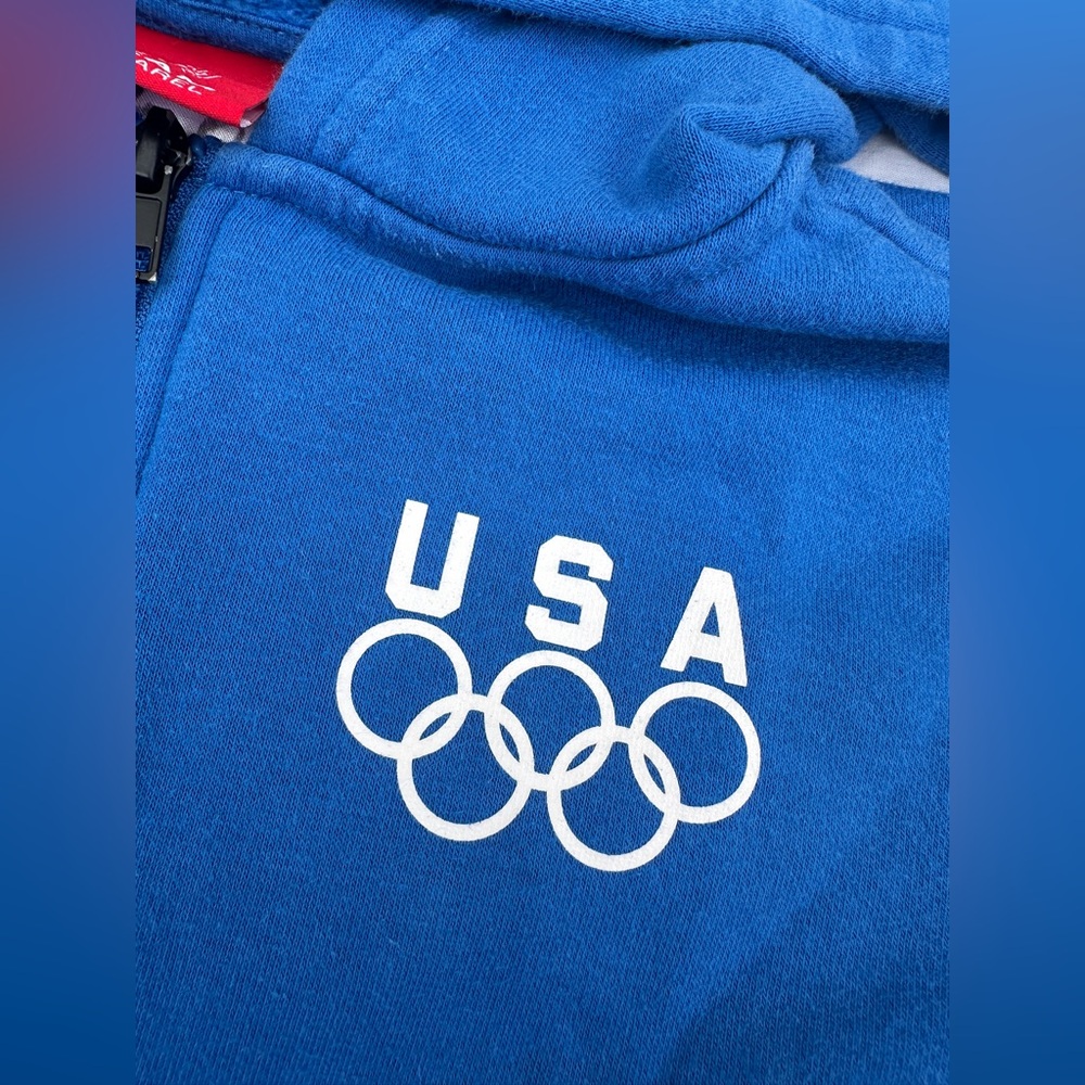 Team Apparel Blue USA Olympics Kids Hoodie - Picture 2 of 4
